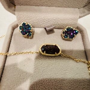 Kendra Scott Bundle-  Gold Earrings and Matching Necklace